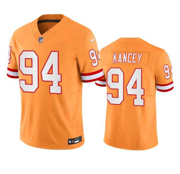 Men's Tampa Bay Buccaneers #94 Calijah Kancey Orange Throwback Limited Stitched Jersey,We sell and wholesale Men's Tampa Bay Buccaneers #94 Calijah Kancey Orange Throwback Limited Stitched Jersey on line form chian!